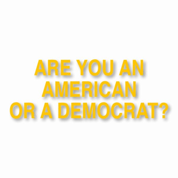 American or Democrat Trump USA - Vinyl Decal Sticker - CHOOSE Size & Color