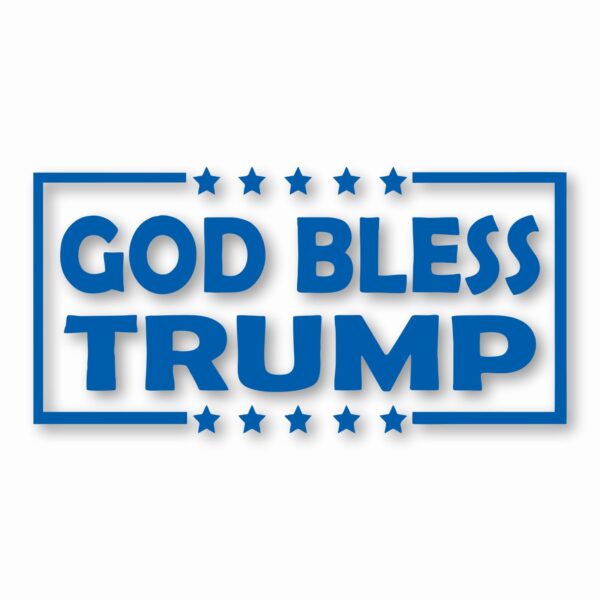 God Bless Trump America USA - Vinyl Decal Sticker - CHOOSE Size & Color