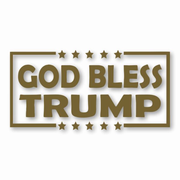 God Bless Trump America USA - Vinyl Decal Sticker - CHOOSE Size & Color