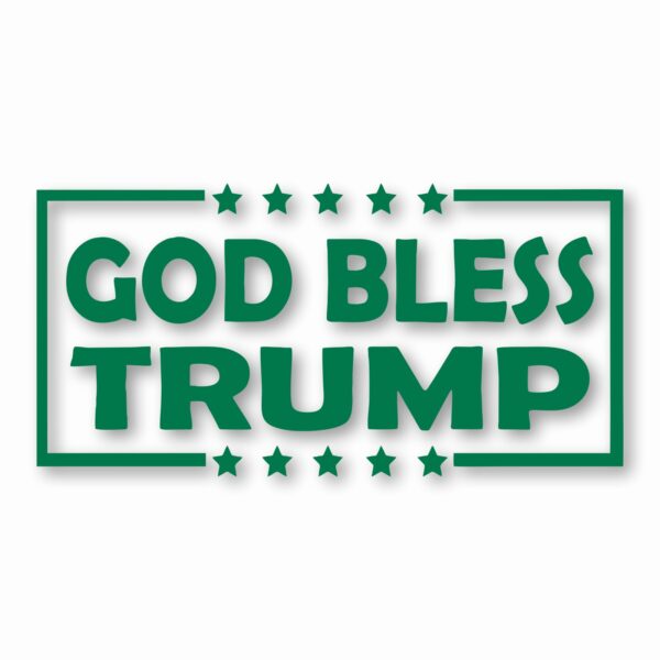 God Bless Trump America USA - Vinyl Decal Sticker - CHOOSE Size & Color