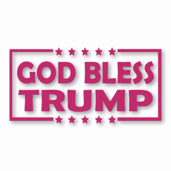 God Bless Trump America USA - Vinyl Decal Sticker - CHOOSE Size & Color