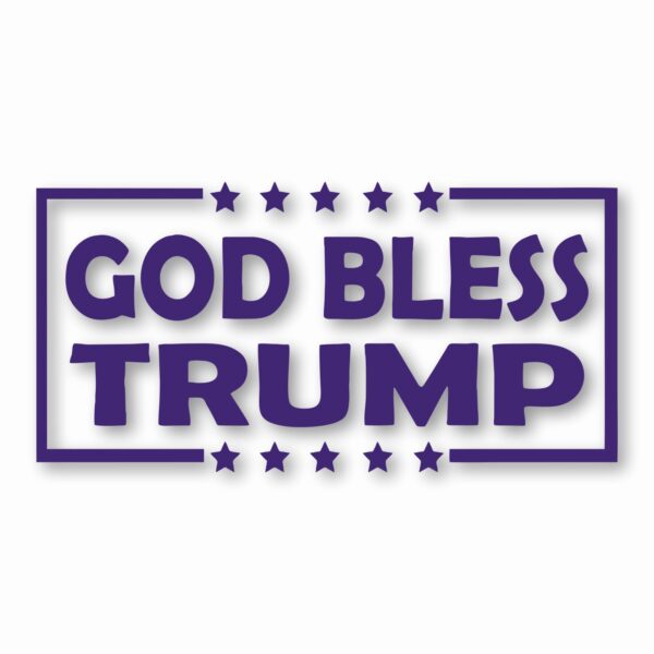 God Bless Trump America USA - Vinyl Decal Sticker - CHOOSE Size & Color