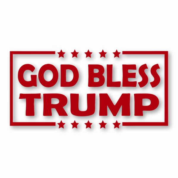 God Bless Trump America USA - Vinyl Decal Sticker - CHOOSE Size & Color