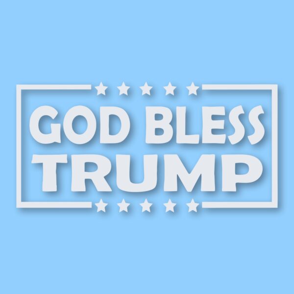 God Bless Trump America USA - Vinyl Decal Sticker - CHOOSE Size & Color