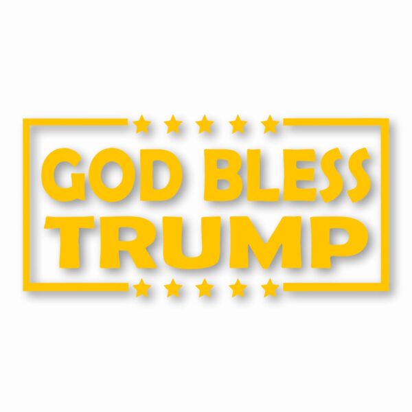 God Bless Trump America USA - Vinyl Decal Sticker - CHOOSE Size & Color