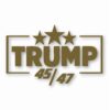 TRUMP 45 / 47 MAGA America USA - Vinyl Decal Sticker - CHOOSE Size & Color