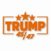 TRUMP 45 / 47 MAGA America USA - Vinyl Decal Sticker - CHOOSE Size & Color