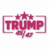 TRUMP 45 / 47 MAGA America USA - Vinyl Decal Sticker - CHOOSE Size & Color