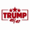 TRUMP 45 / 47 MAGA America USA - Vinyl Decal Sticker - CHOOSE Size & Color