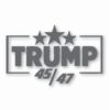 TRUMP 45 / 47 MAGA America USA - Vinyl Decal Sticker - CHOOSE Size & Color