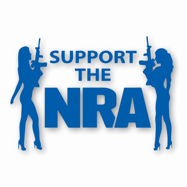 NRA Sexy Girls Support 2nd Amendment - Vinyl Decal Sticker - CHOOSE Size & Color