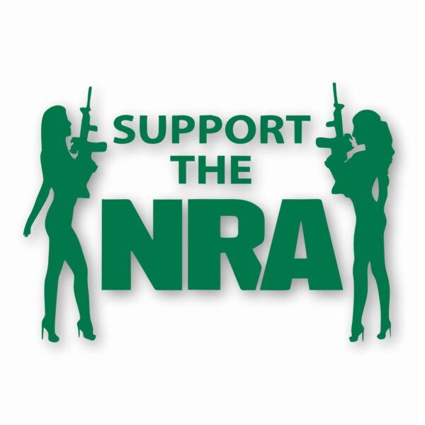 NRA Sexy Girls Support 2nd Amendment - Vinyl Decal Sticker - CHOOSE Size & Color