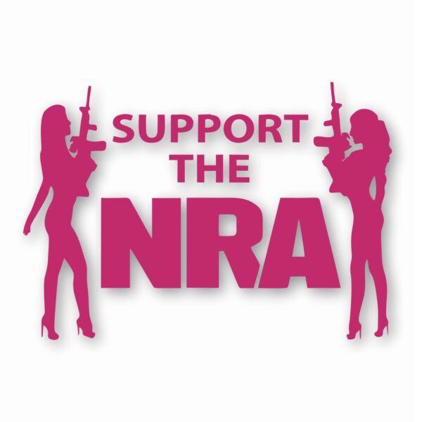 NRA Sexy Girls Support 2nd Amendment - Vinyl Decal Sticker - CHOOSE Size & Color