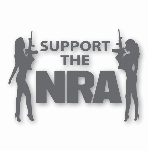 NRA Sexy Girls Support 2nd Amendment - Vinyl Decal Sticker - CHOOSE Size & Color
