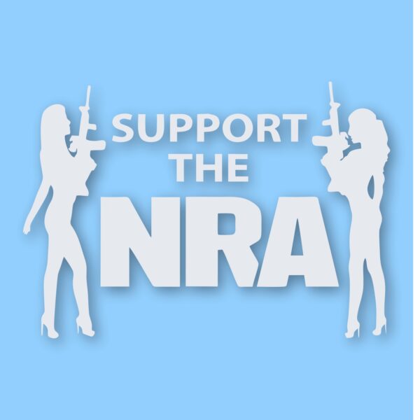 NRA Sexy Girls Support 2nd Amendment - Vinyl Decal Sticker - CHOOSE Size & Color
