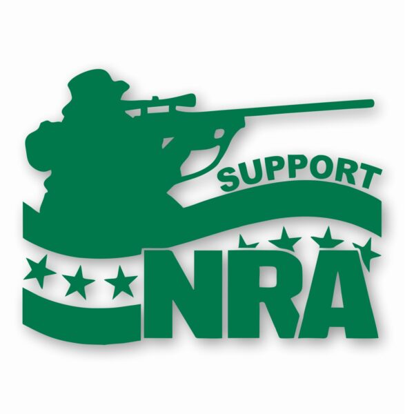 NRA Guy Rifle Support 2nd Amendmen t- Vinyl Decal Sticker - CHOOSE Size & Color