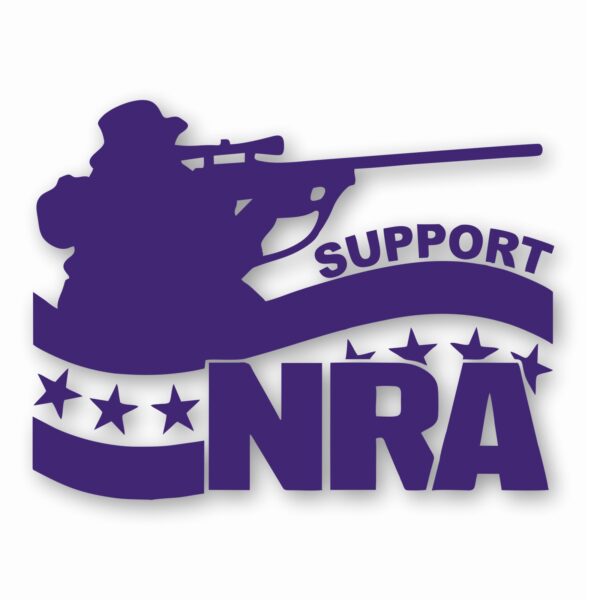 NRA Guy Rifle Support 2nd Amendmen t- Vinyl Decal Sticker - CHOOSE Size & Color