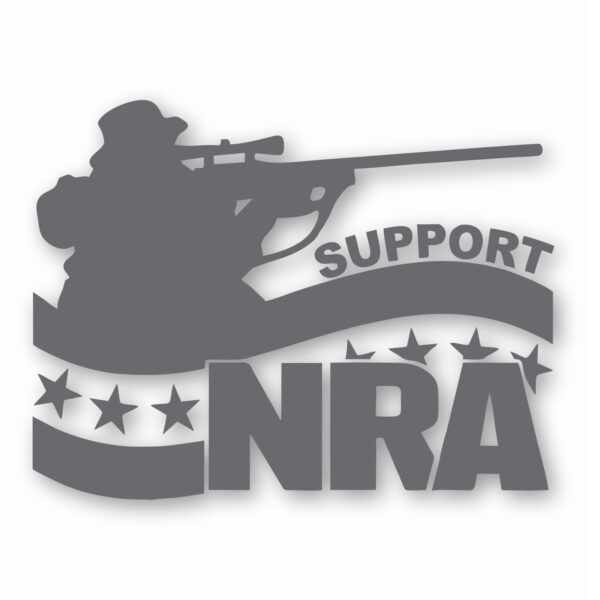 NRA Guy Rifle Support 2nd Amendmen t- Vinyl Decal Sticker - CHOOSE Size & Color