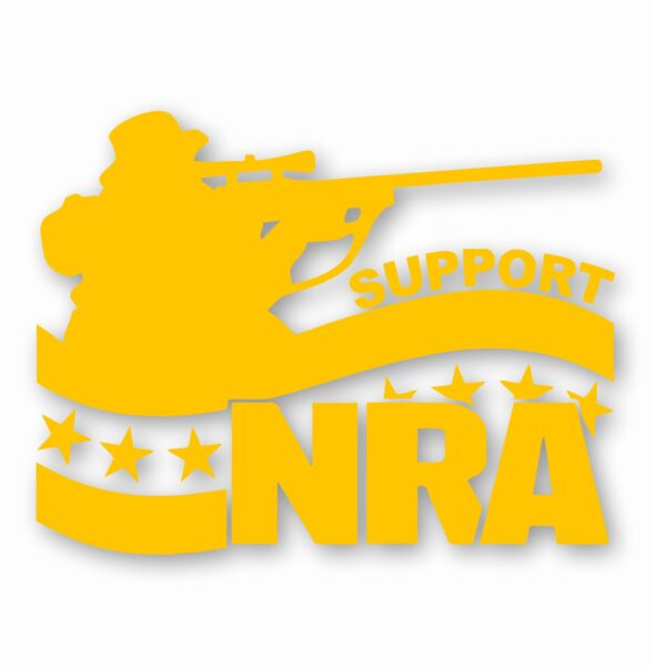 NRA Guy Rifle Support 2nd Amendmen t- Vinyl Decal Sticker - CHOOSE Size & Color