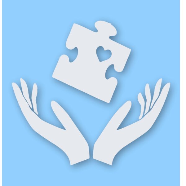 Autism Hands Awareness Love Child  - Vinyl Decal Sticker - CHOOSE Size & Color