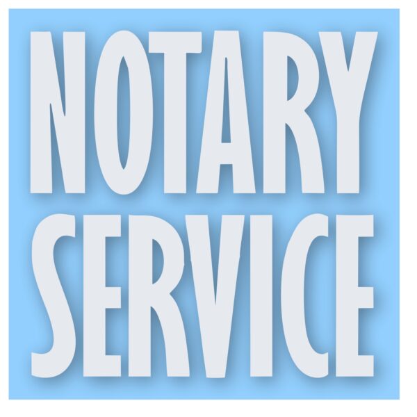 Notary Service Business Store - Vinyl Decal Sticker - CHOOSE Size & Color