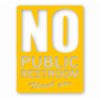 No Public Restroom Bathroom Business - Vinyl Decal Sticker - CHOOSE Size & Color