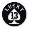 Lucky 13 Spade Card Motorcycle - Vinyl Decal Sticker - CHOOSE Size & Color