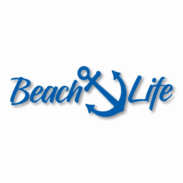 Beach Salt Life Signature - Vinyl Decal Sticker - CHOOSE Size & Color