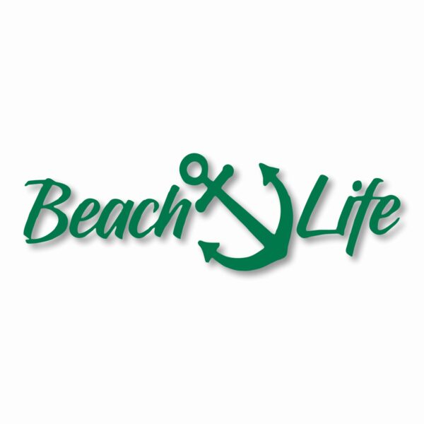 Beach Salt Life Signature - Vinyl Decal Sticker - CHOOSE Size & Color