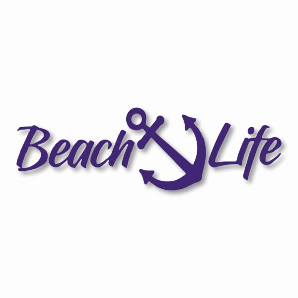 Beach Salt Life Signature - Vinyl Decal Sticker - CHOOSE Size & Color