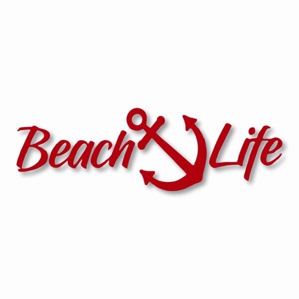 Beach Salt Life Signature - Vinyl Decal Sticker - CHOOSE Size & Color