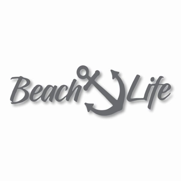 Beach Salt Life Signature - Vinyl Decal Sticker - CHOOSE Size & Color