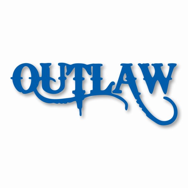 OUTLAW Car Truck Motorcycle Bumper - Vinyl Decal Sticker - CHOOSE Size & Color