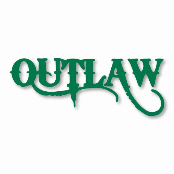 OUTLAW Car Truck Motorcycle Bumper - Vinyl Decal Sticker - CHOOSE Size & Color