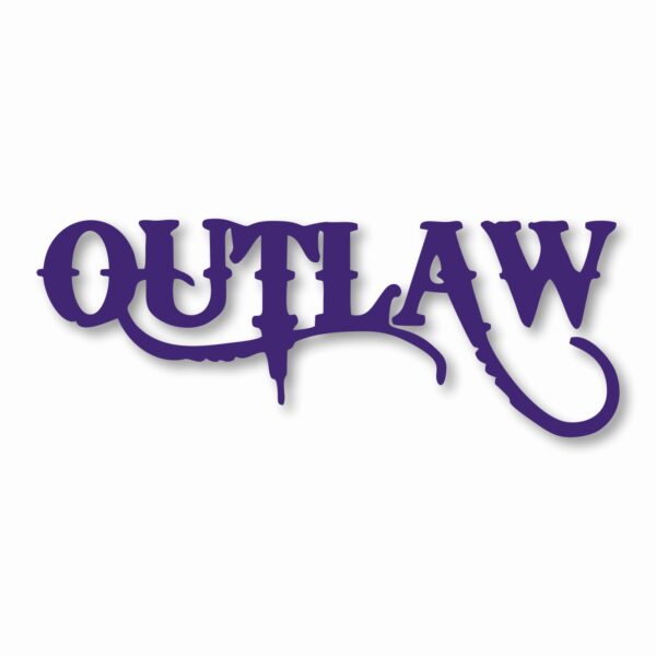 OUTLAW Car Truck Motorcycle Bumper - Vinyl Decal Sticker - CHOOSE Size & Color
