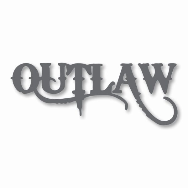 OUTLAW Car Truck Motorcycle Bumper - Vinyl Decal Sticker - CHOOSE Size & Color