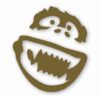 1049-GoldMetallic.jpg Abominable Snowman - Vinyl Decal Sticker - CHOOSE Size & Color