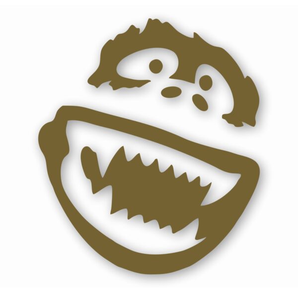 1049-GoldMetallic.jpg Abominable Snowman - Vinyl Decal Sticker - CHOOSE Size & Color