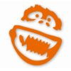1049-Orange.jpg Abominable Snowman - Vinyl Decal Sticker - CHOOSE Size & Color