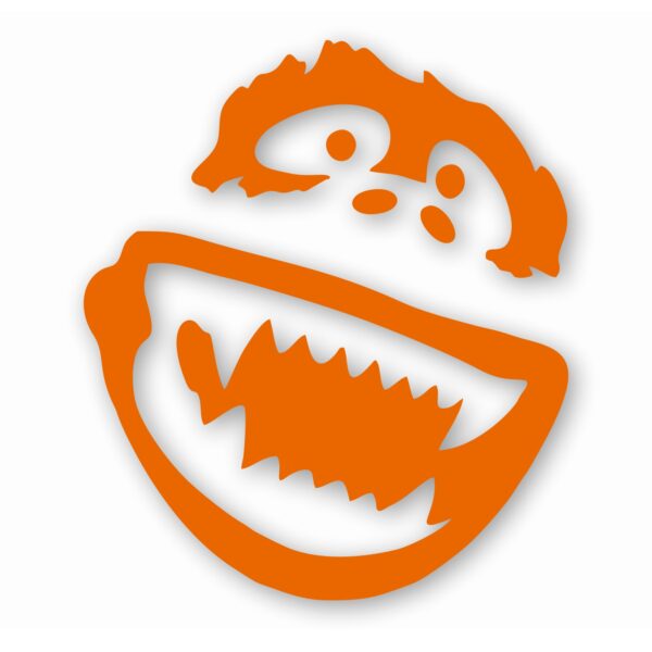 1049-Orange.jpg Abominable Snowman - Vinyl Decal Sticker - CHOOSE Size & Color