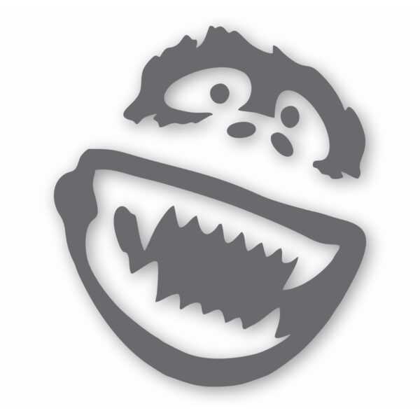 1049-SilverMetallic.jpg Abominable Snowman - Vinyl Decal Sticker - CHOOSE Size & Color