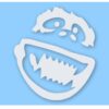 1049-White.jpg Abominable Snowman - Vinyl Decal Sticker - CHOOSE Size & Color