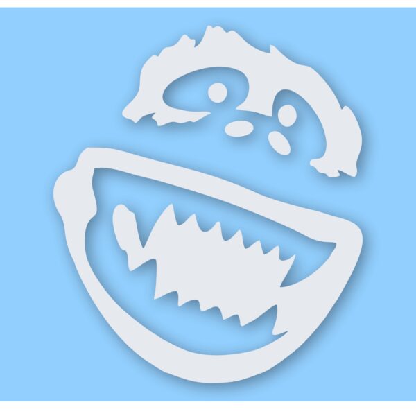 1049-White.jpg Abominable Snowman - Vinyl Decal Sticker - CHOOSE Size & Color