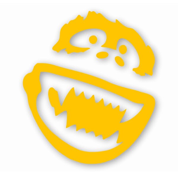 1049-Yellow.jpg Abominable Snowman - Vinyl Decal Sticker - CHOOSE Size & Color