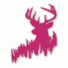 Deer in Woods Buck Whitetail Hunting - Vinyl Decal Sticker - CHOOSE Size & Color