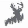 Deer in Woods Buck Whitetail Hunting - Vinyl Decal Sticker - CHOOSE Size & Color