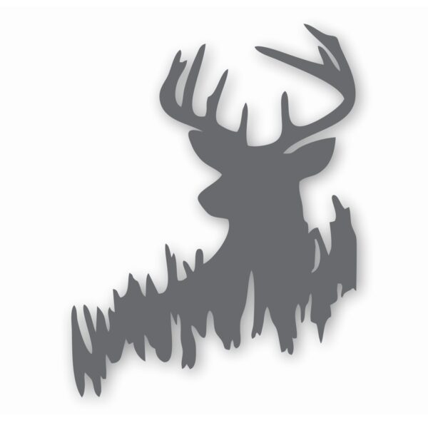 Deer in Woods Buck Whitetail Hunting - Vinyl Decal Sticker - CHOOSE Size & Color