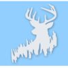 Deer in Woods Buck Whitetail Hunting - Vinyl Decal Sticker - CHOOSE Size & Color