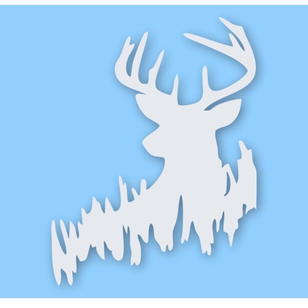 Deer in Woods Buck Whitetail Hunting - Vinyl Decal Sticker - CHOOSE Size & Color