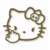 Angry Hello Kitty Giving Finger - Vinyl Decal Sticker - CHOOSE Size & Color